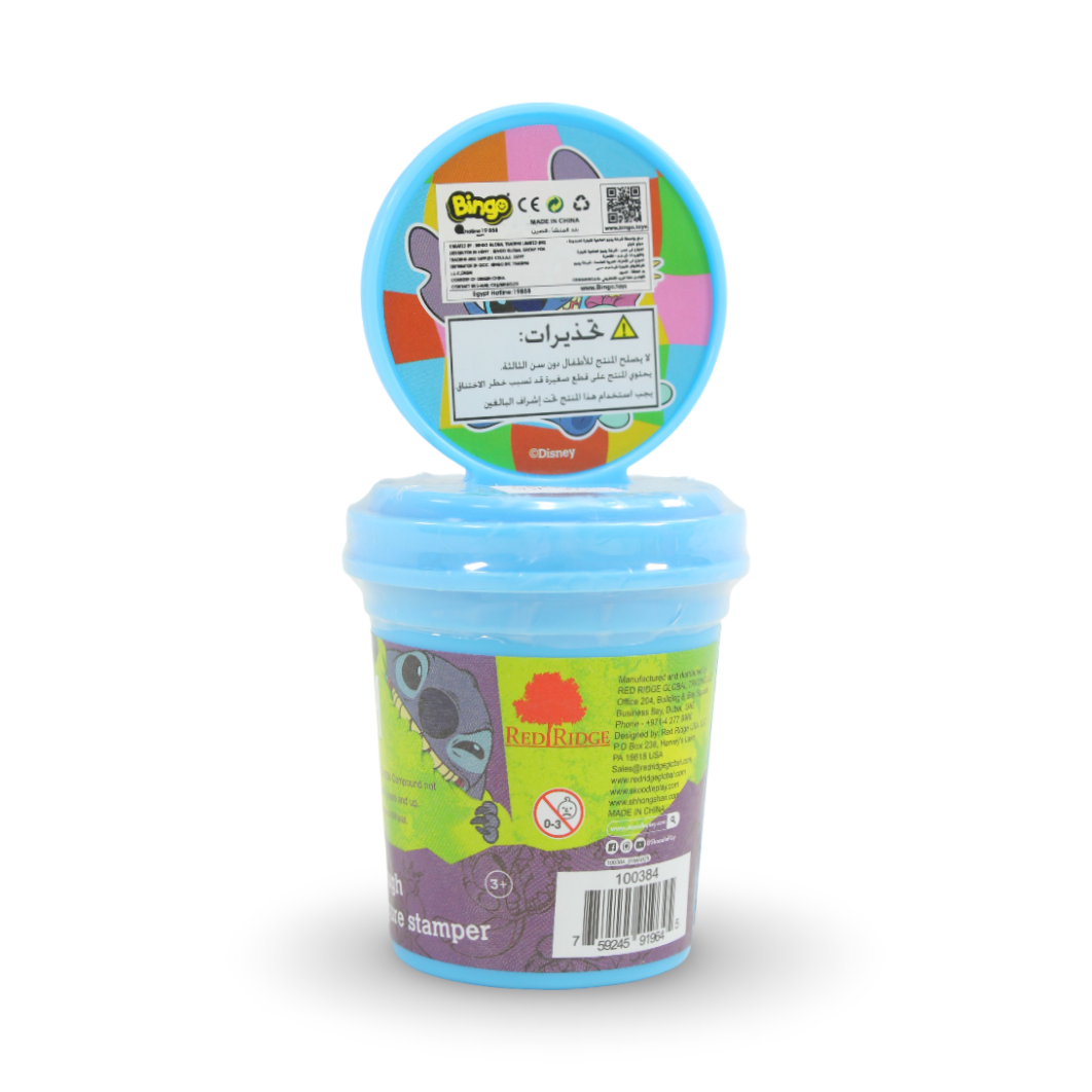 Skoodle Lilo & Stitch – Stitch 3OZ Dough with Figure Stamper