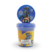 Skoodle Captain America 3OZ Dough with Figure Stamper