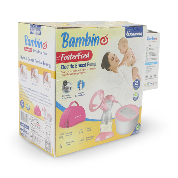 Granzia FosterFeed Electric Digital Breast Pump + Bambino New Born Gift Package for Boy