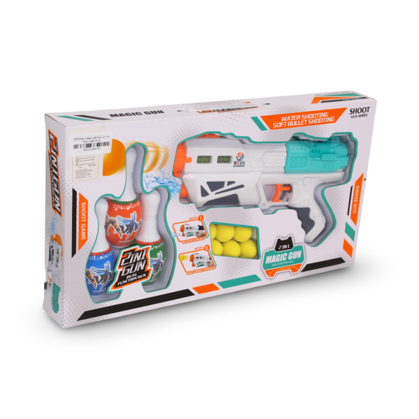 \Water Gun with Soft Balls and Bowling Set