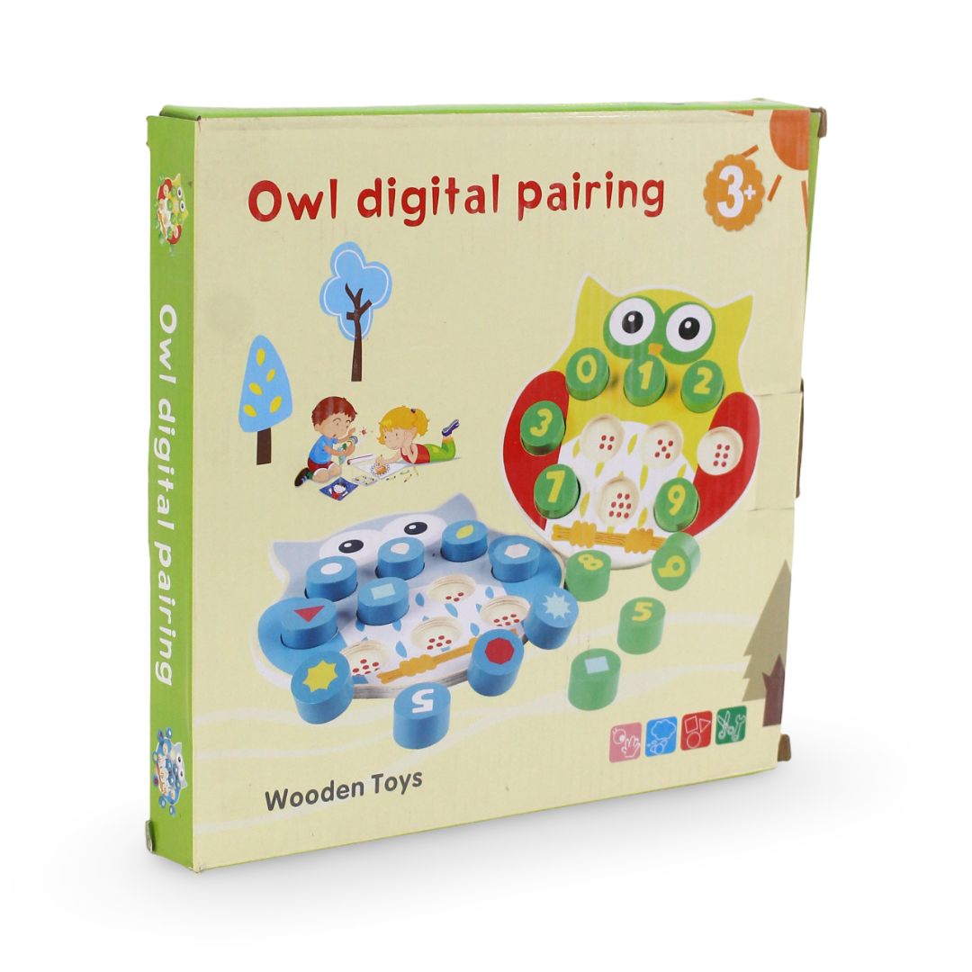 Owl Numbers Pairing – Wooden Educational Toy - Toys - Bright Future