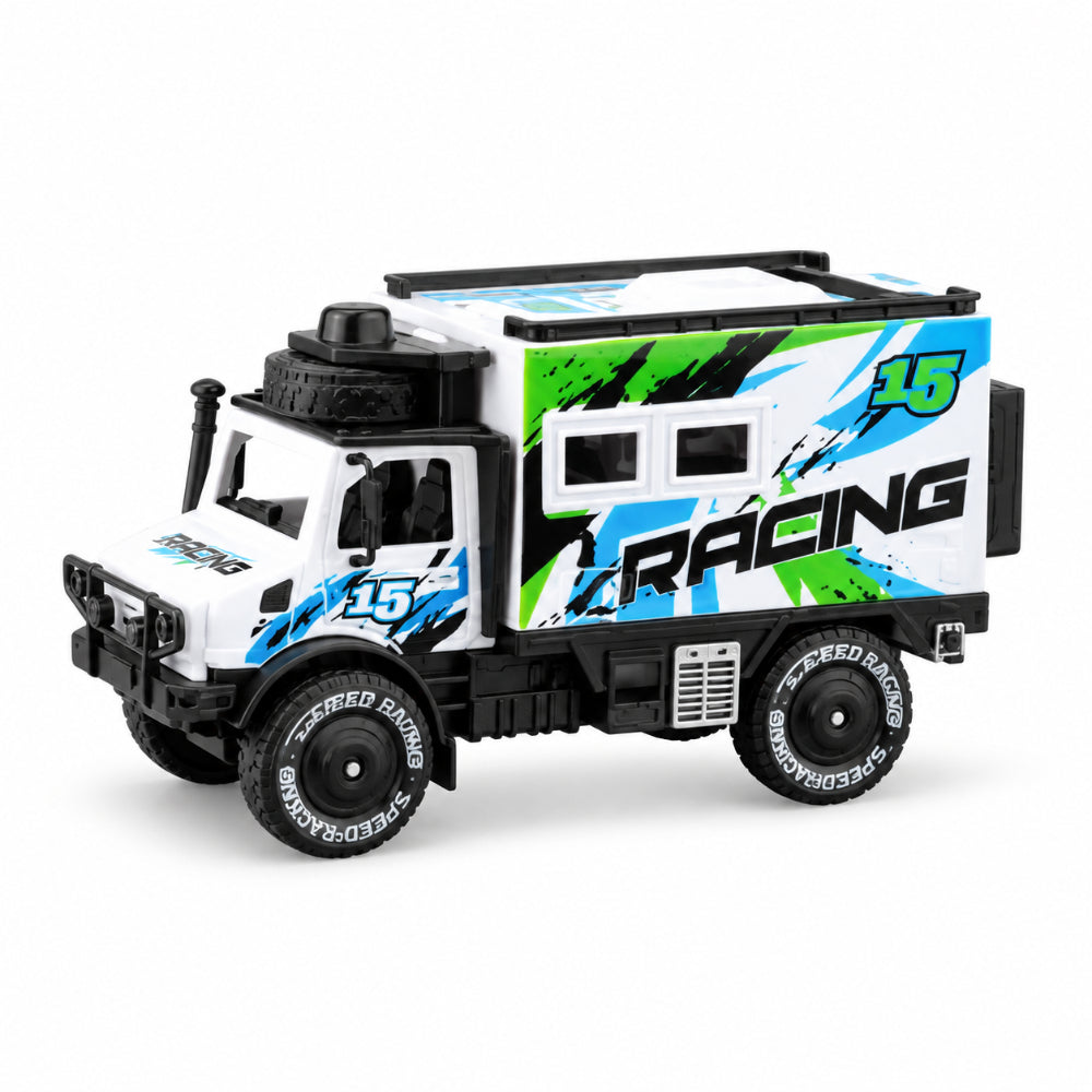 Off-Road Monster Truck Toy Set (Light & Sound) – White