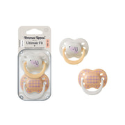 Tommee Tippee Ultimate Fit Orthodontic Silicone Pacifiers 0-6m – Salmon - Baby Essentials