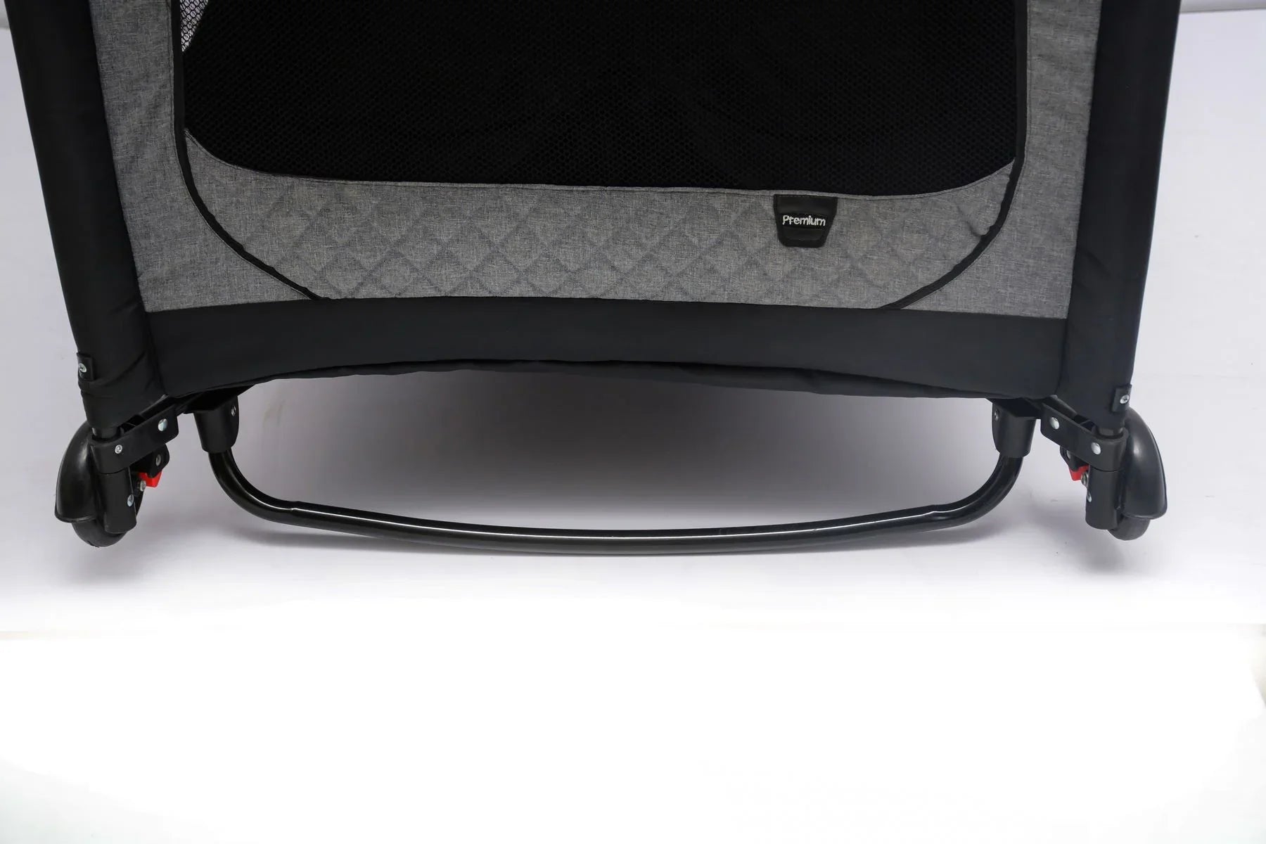 Baby Play Pen – Premium – Waterproof Linen – Grey