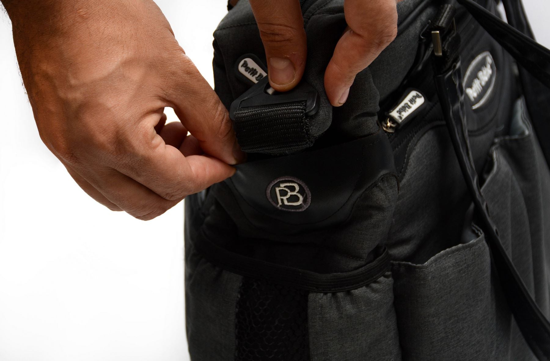 Petit Bebe Baby Diaper Bag Premium – Black & Black