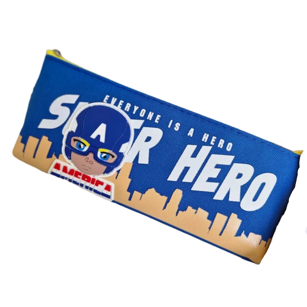 Captain America Pencil Case – Blue - School - TWK
