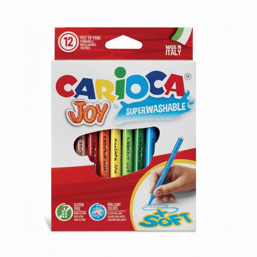 Carioca Joy Super Washable Pen – 12 Colors