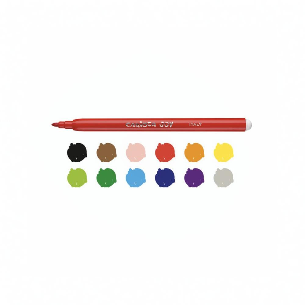 Carioca Joy Super Washable Pen – 12 Colors