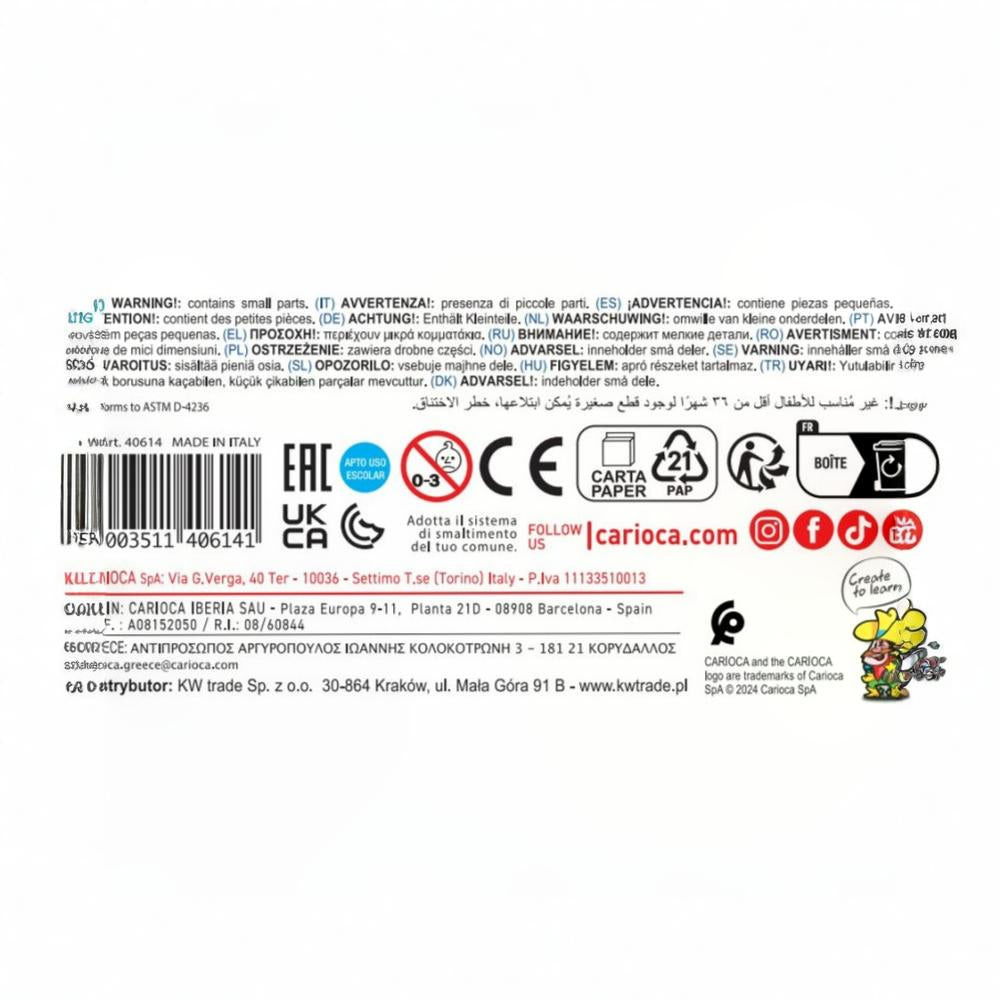 Carioca Joy Super Washable Pen – 24 Colors
