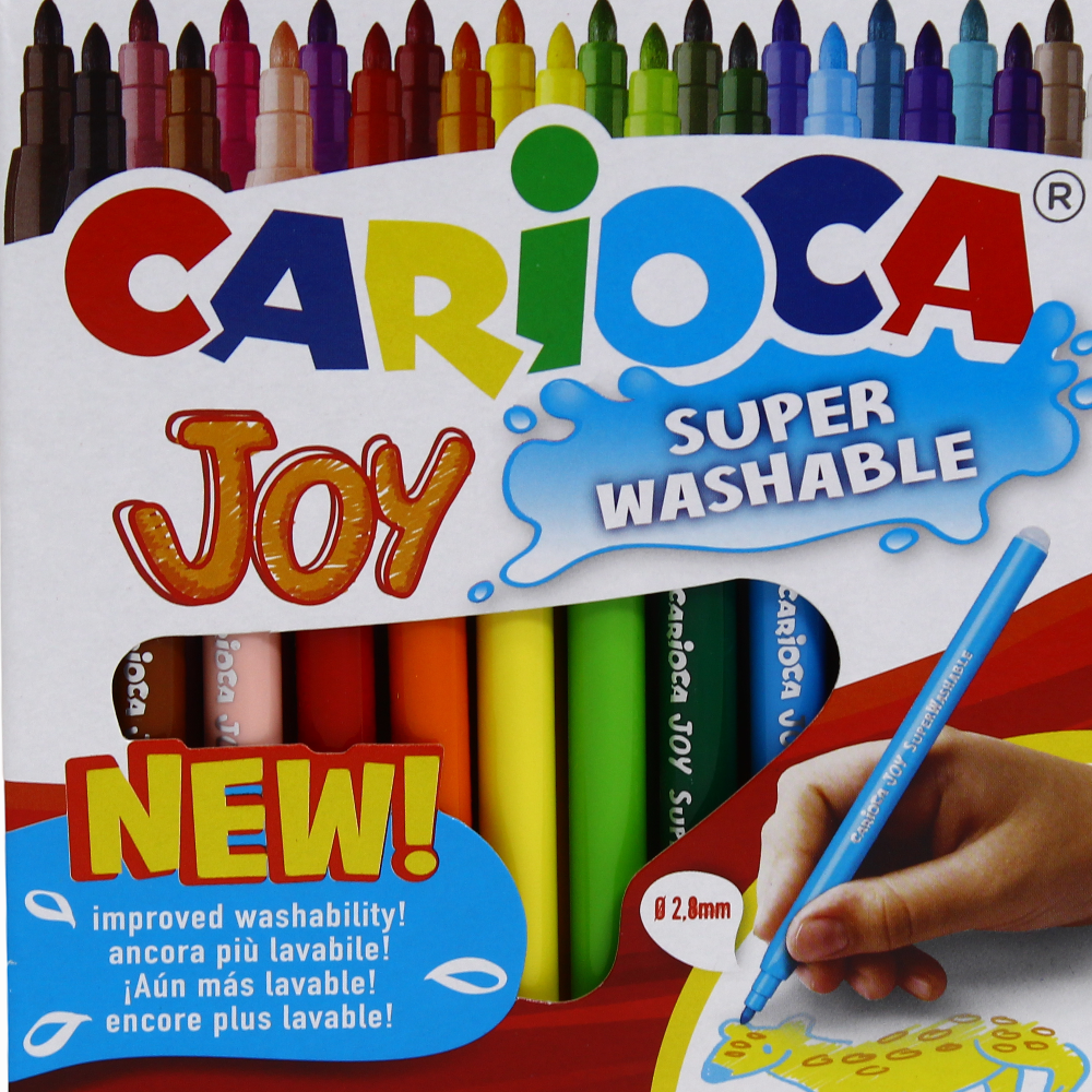 Carioca Joy Super Washable Pen – 24 Colors