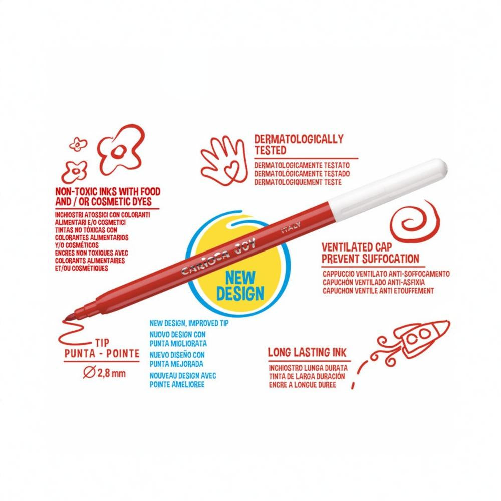 Carioca Joy Super Washable Pen – 36 Colors