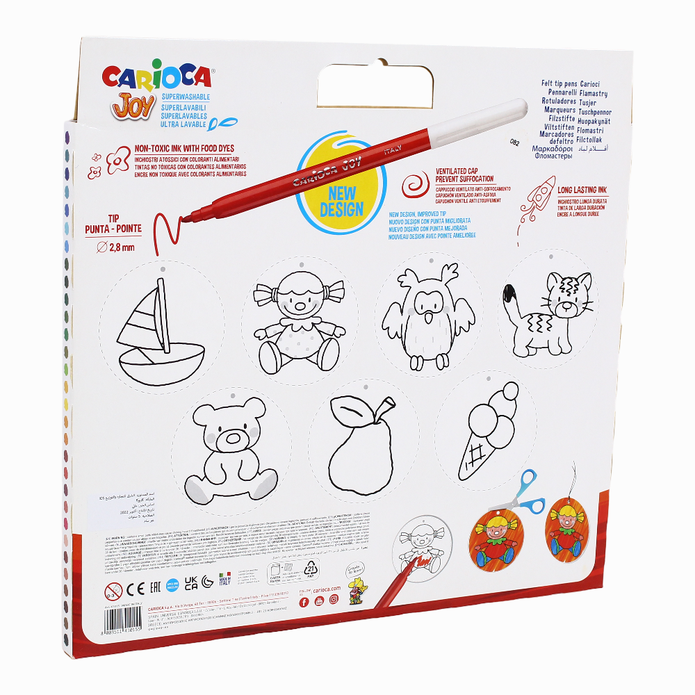 Carioca Joy Super Washable Colors – 60 Colors
