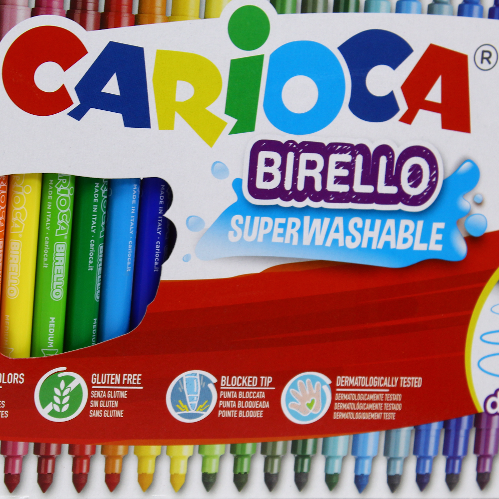 Carioca Birello Double Tip Coloring Pens – 24 Colors