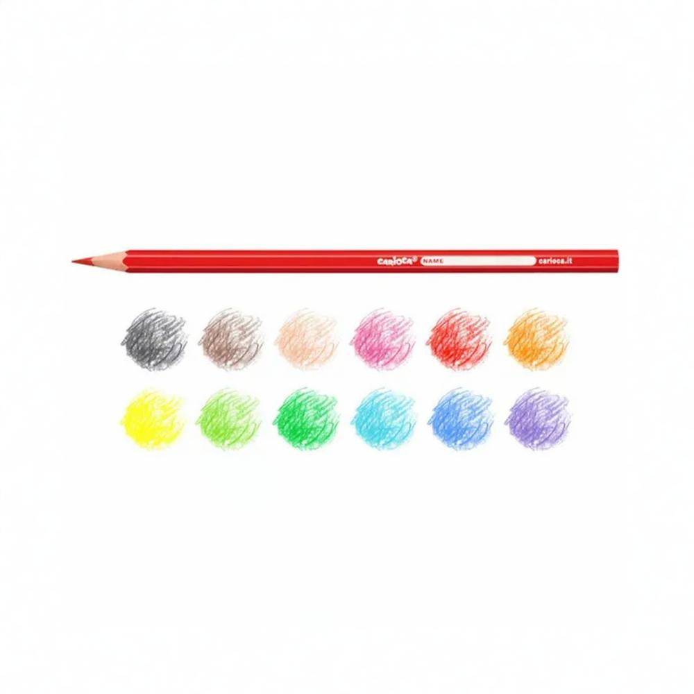 Carioca Triangular Colored Pencils – 12 Color