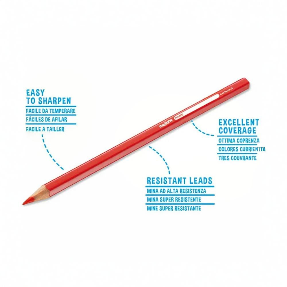 Carioca Triangular Colored Pencils – 12 Color