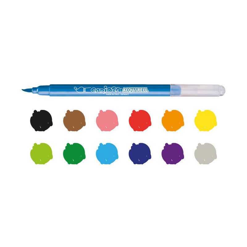 Carioca Acquarell Colors – 12 Colors