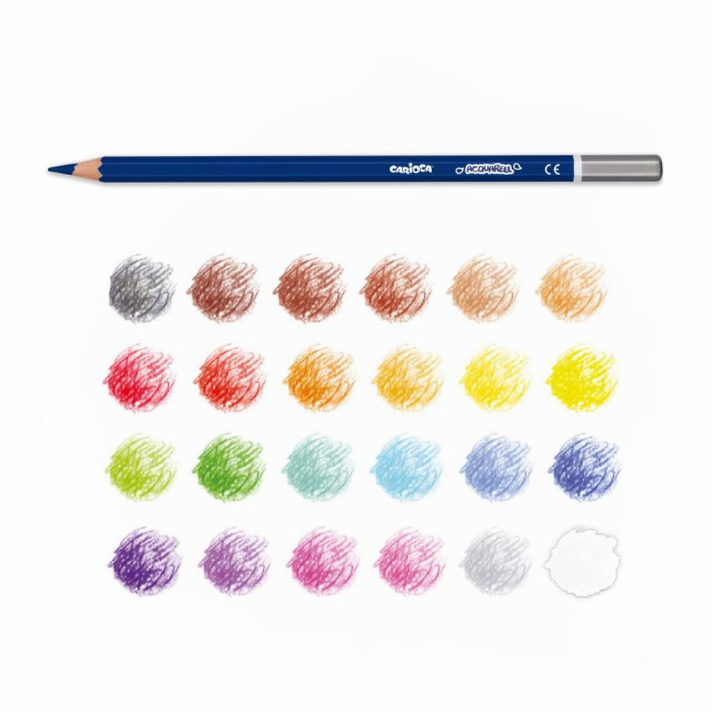 Carioca Acquarell in Metal Box – 24 Colors