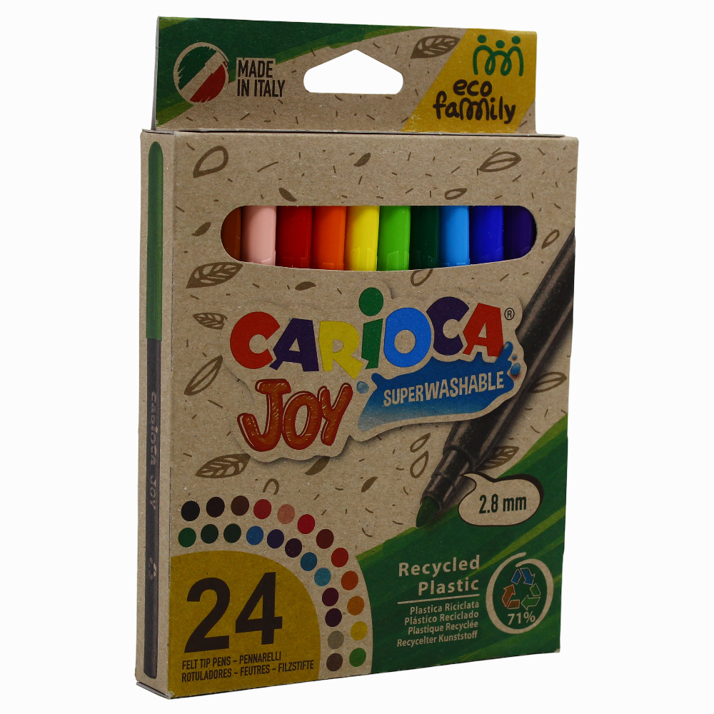 Carioca Joy Super Washable Pens – 24 Colors