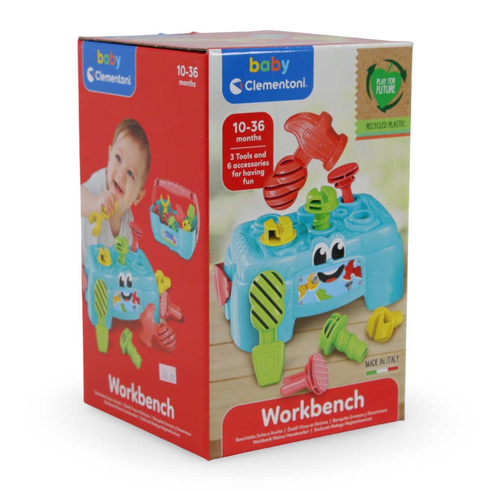 Clementoni Workbench Screw & Twist Activity Toy