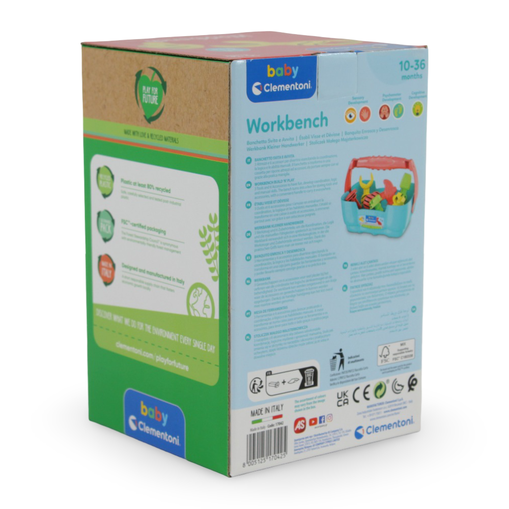 Clementoni Workbench Screw & Twist Activity Toy