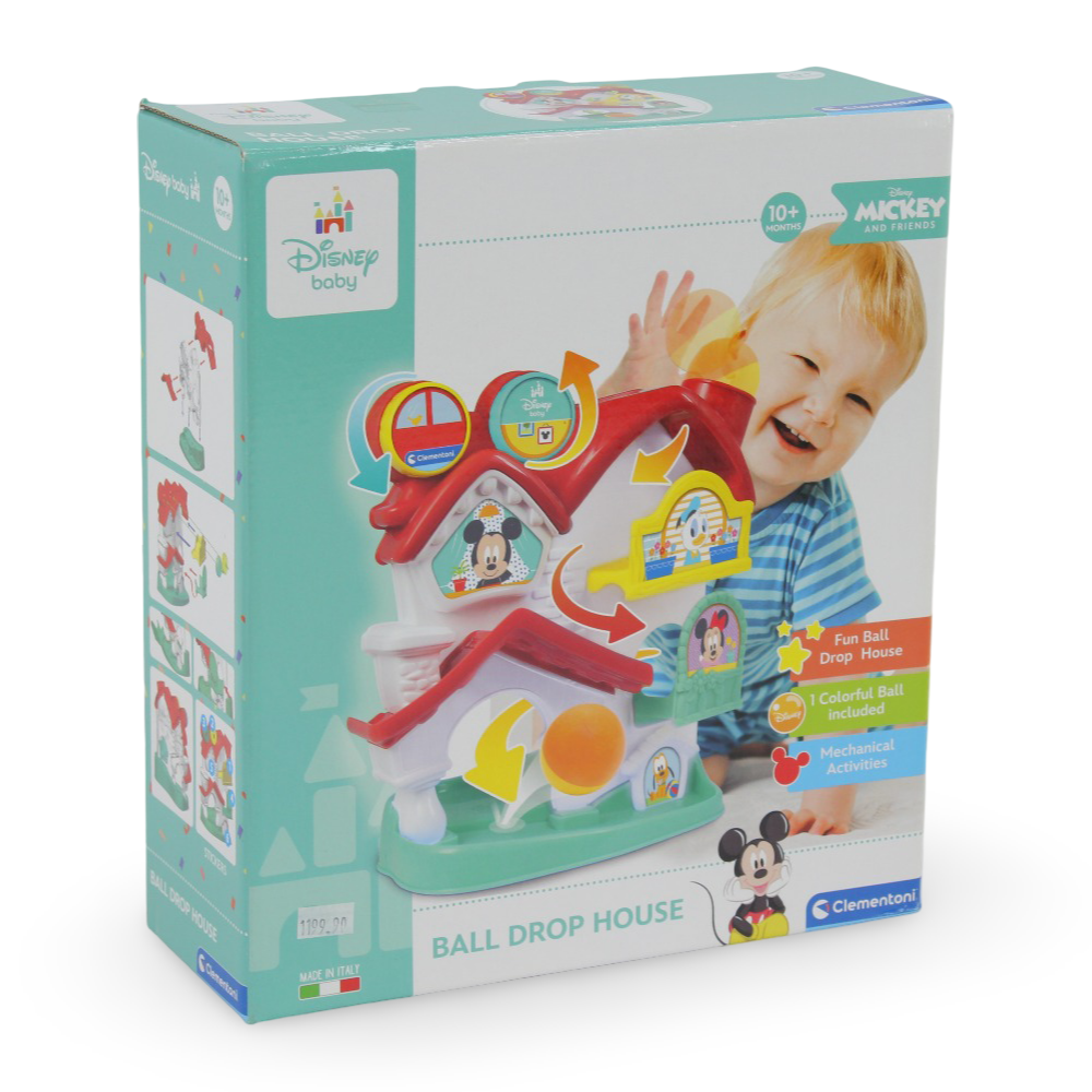 Clementoni Mickey Mouse Ball Drop House Activity Toy