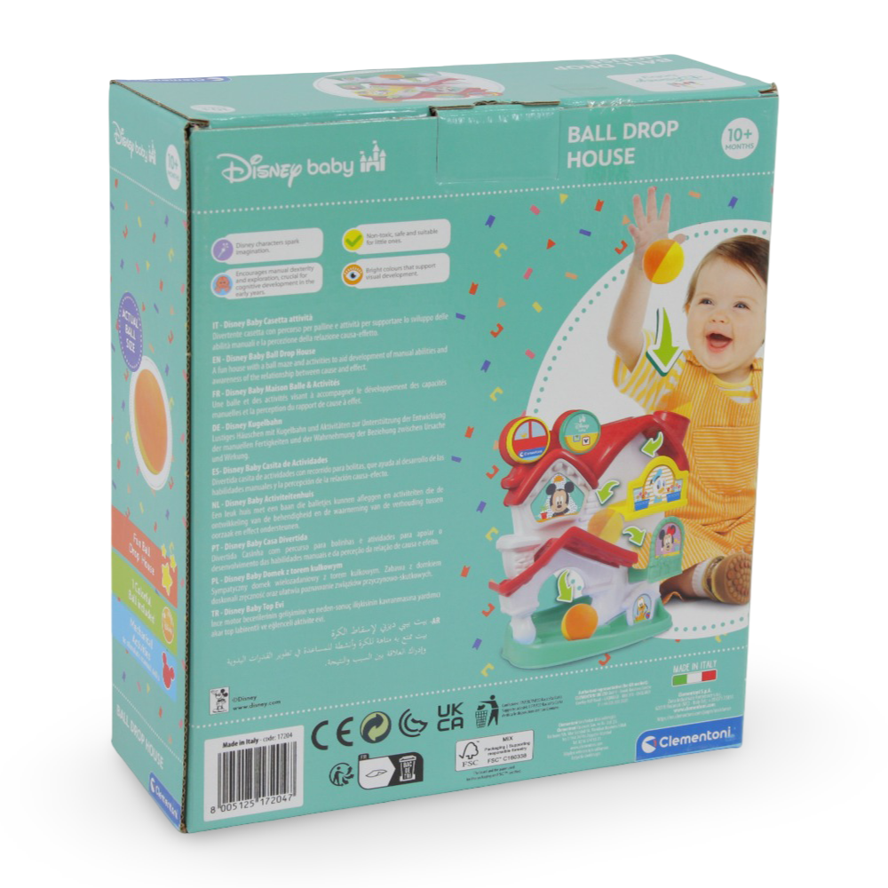 Clementoni Mickey Mouse Ball Drop House Activity Toy