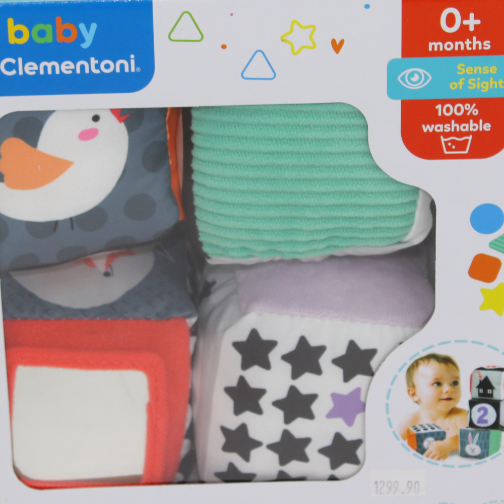 Clementoni Black & White Soft Baby Blocks