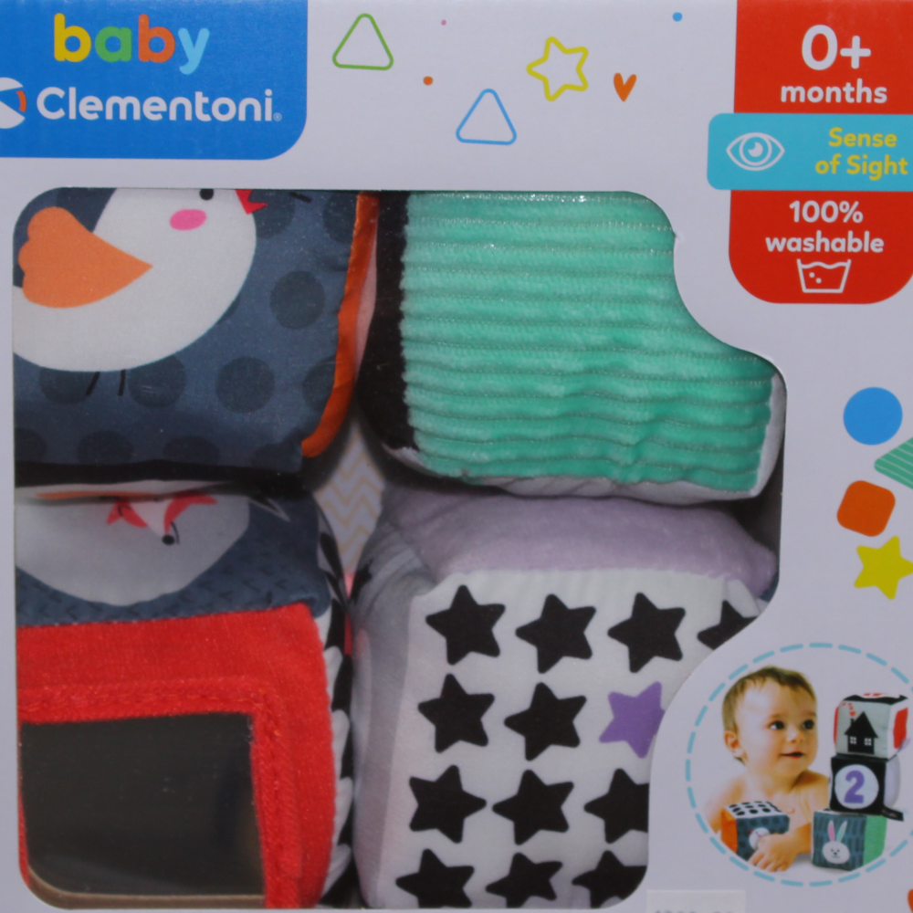 Clementoni Black & White Soft Baby Blocks