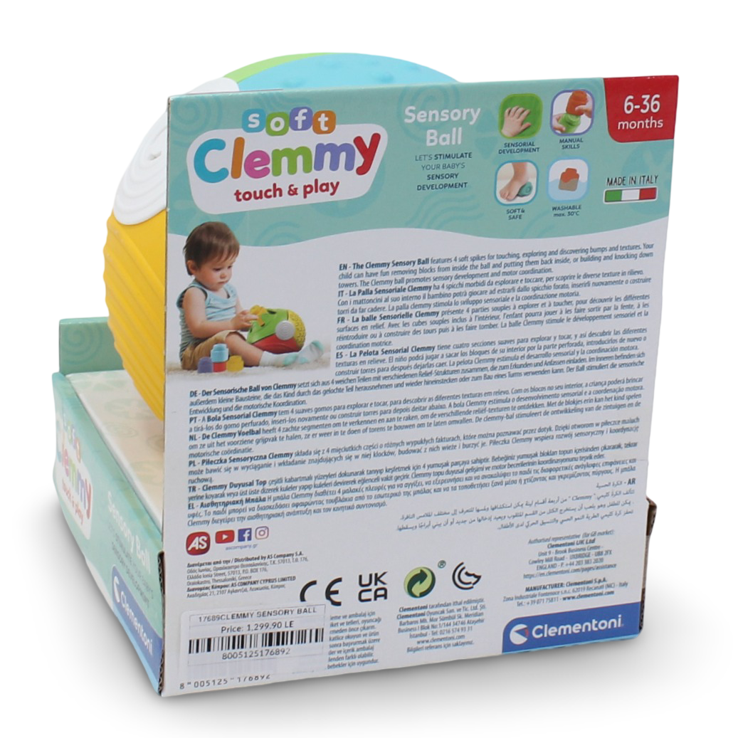 Clementoni - Soft Clemmy Touch & Play Sensory Ball