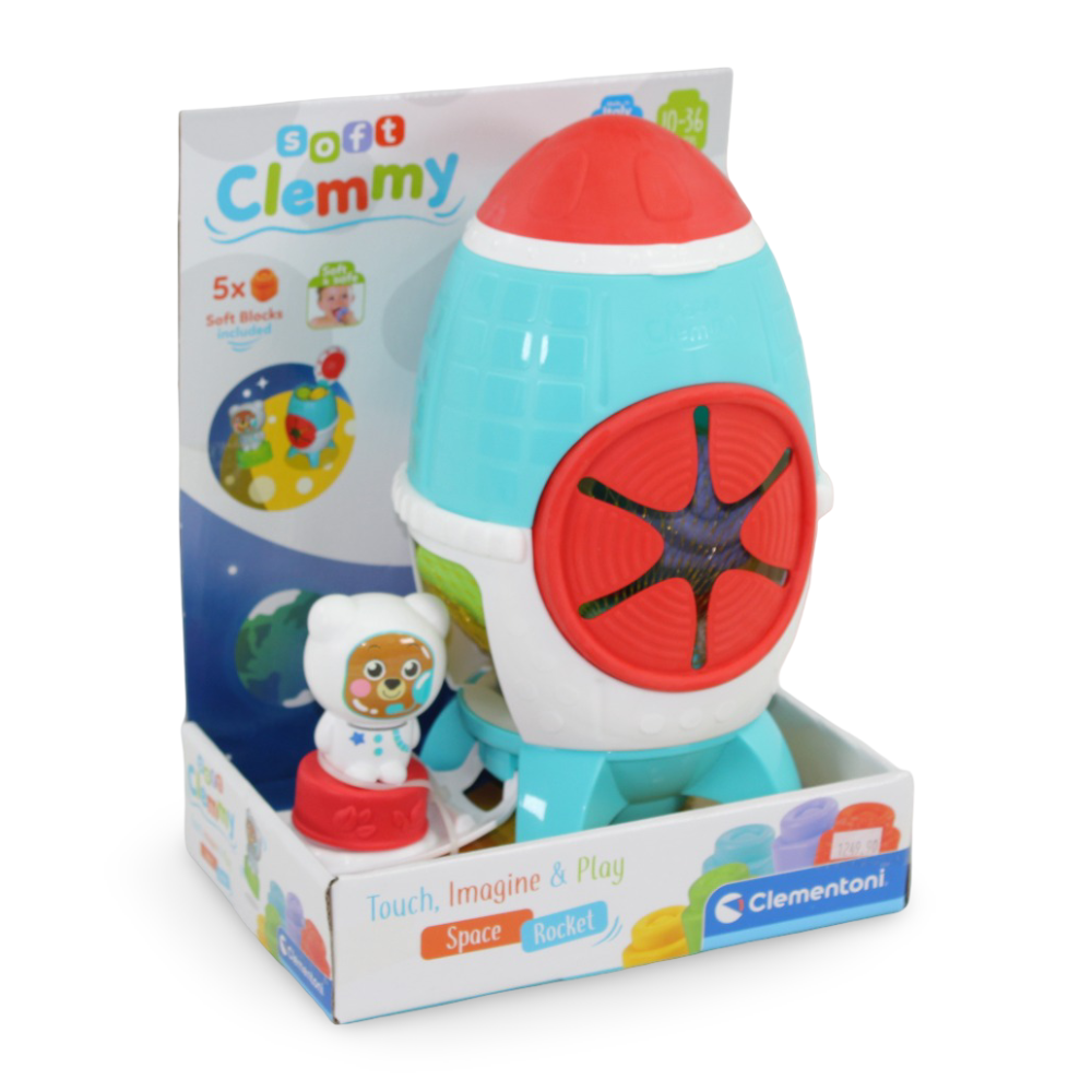 Clementoni Soft Clemmy Touch, Imagine & Play Space Rocket - Toys