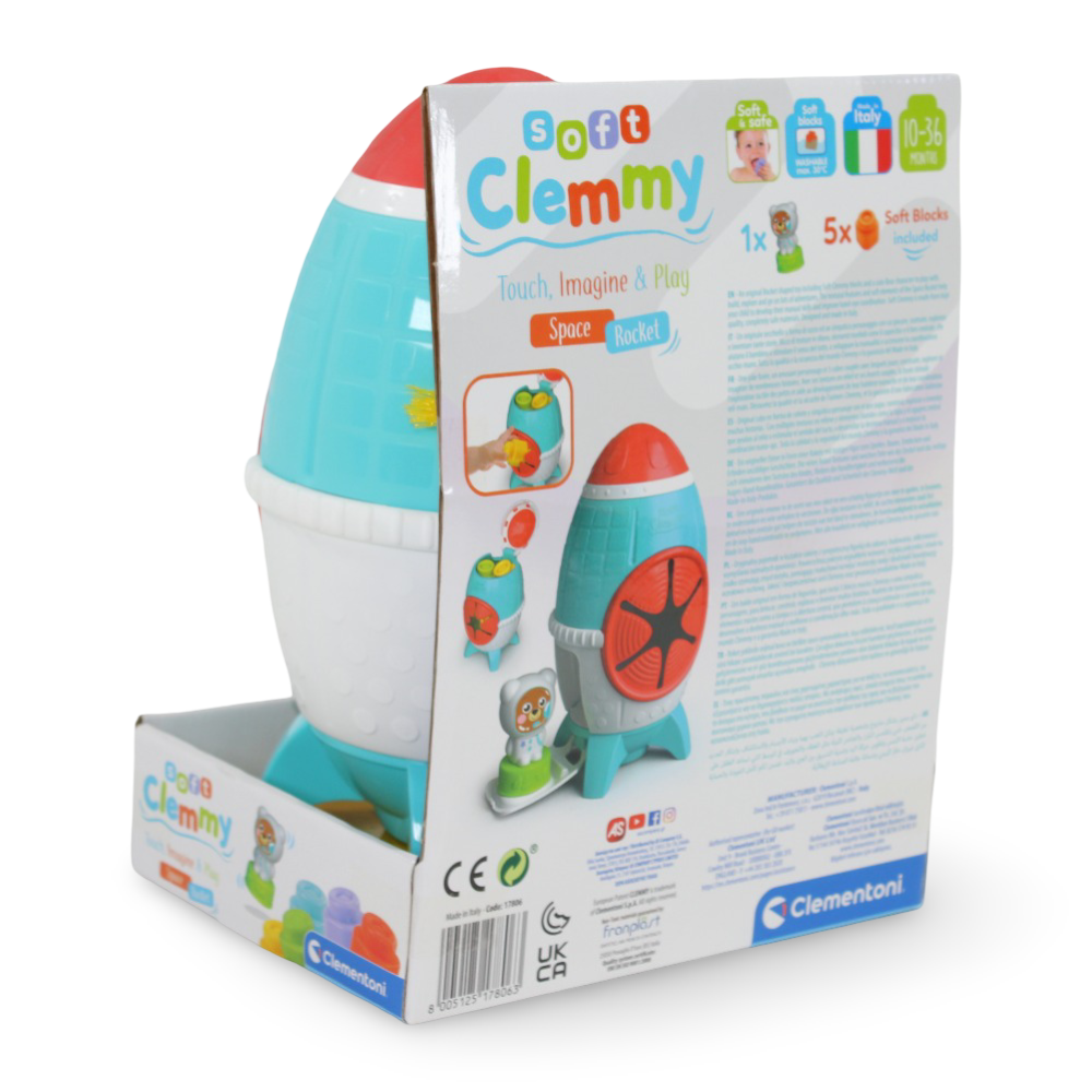 Clementoni Soft Clemmy Touch, Imagine & Play Space Rocket