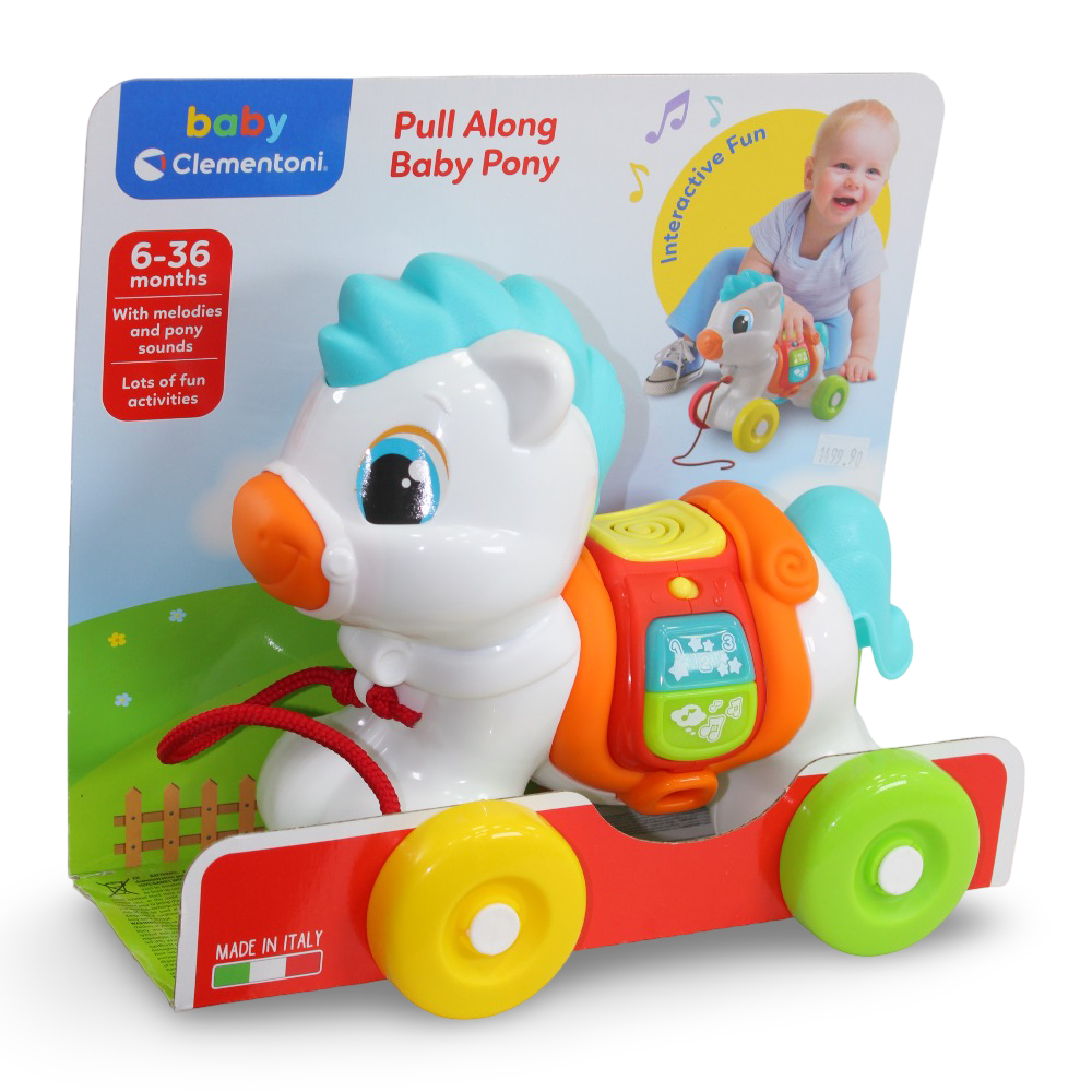 Clementoni Pull Along Baby Pony