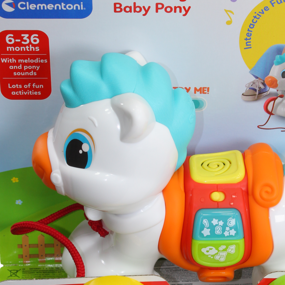 Clementoni Pull Along Baby Pony