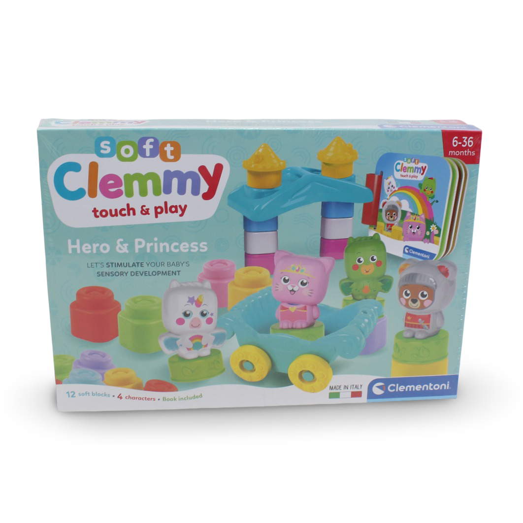 Clementoni Soft Clemmy Touch & Play Hero & Princess Baby Blocks
