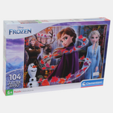 Frozen Glitter Puzzle - 104 Pcs
