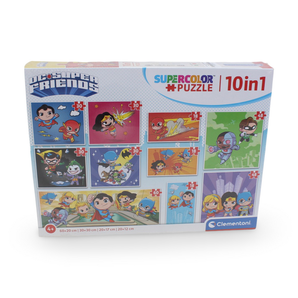 Clementoni DC Super Friends Supoer Color 10-in-1 Puzzle