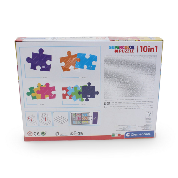 Clementoni DC Super Friends Supoer Color 10-in-1 Puzzle