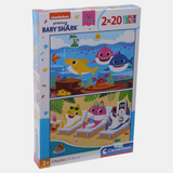 2 Baby Shark Puzzles - 20 Pcs Each