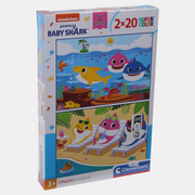 2 Baby Shark Puzzles - 20 Pcs Each