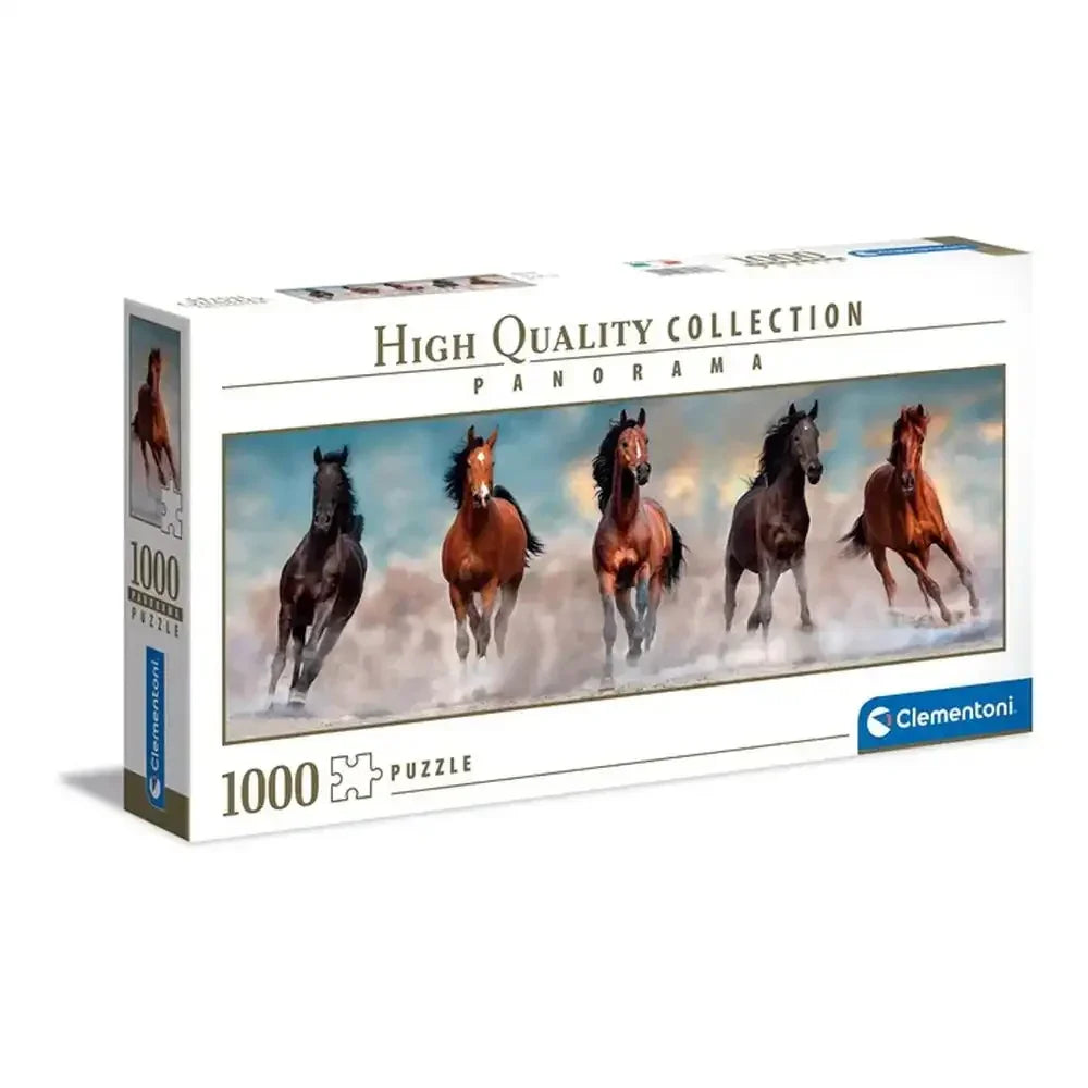 Clementoni Horses Panorama Puzzle - 1000 Pcs