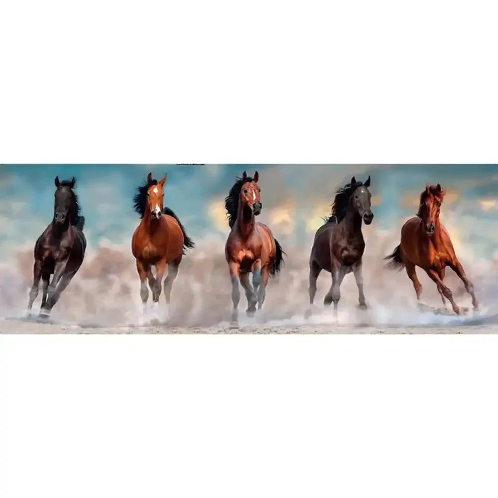 Clementoni Horses Panorama Puzzle - 1000 Pcs