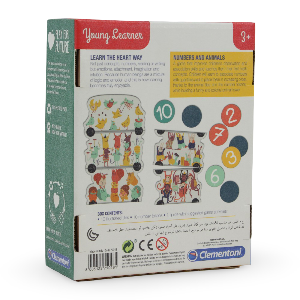 Clementoni Young Learners Numbers And Animals Educational Game