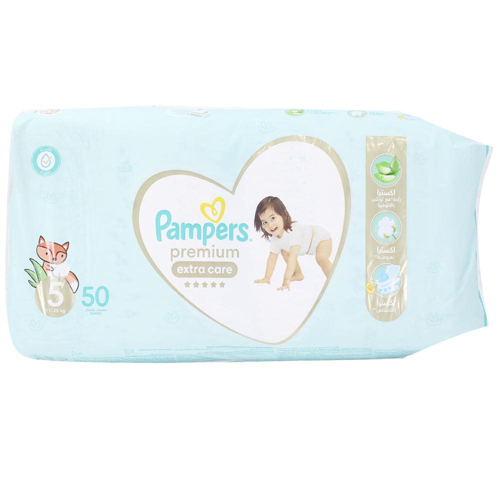Pampers Premium Extra Care Diapers Size 5 - 11-25 kg - 50 Diapers - Ourkids - Pampers