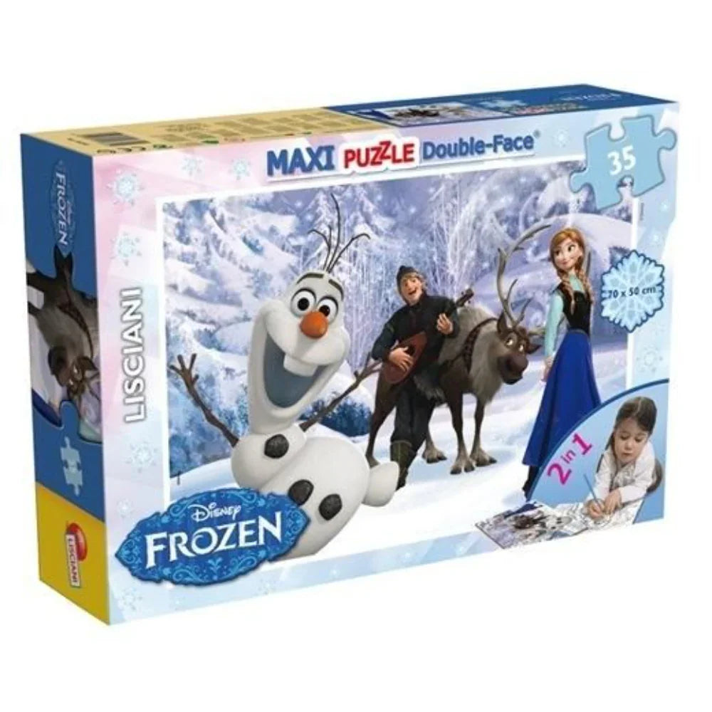 Lisciani Frozen Double- Face Maxi Puzzle – 35 Pieces - Toys