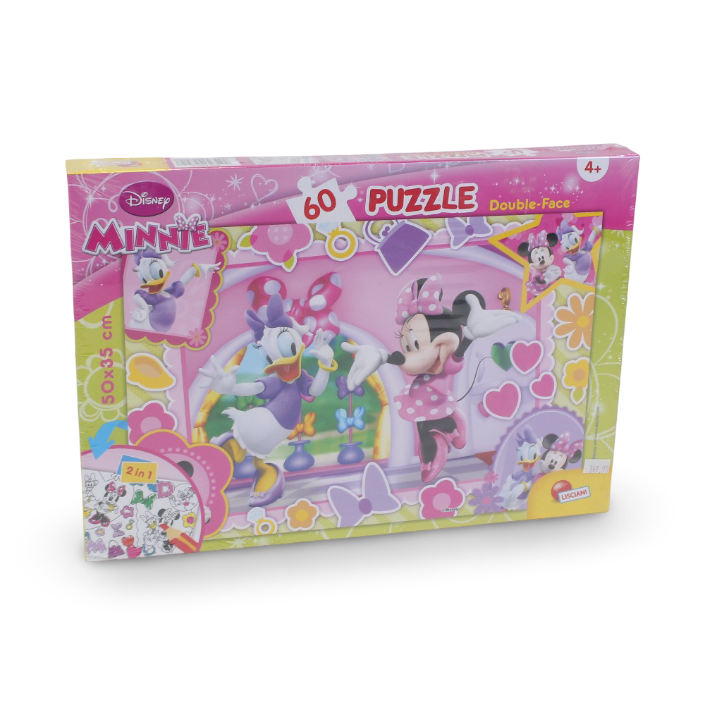 Lisciani Minnie Mouse Double-Face Puzzle – 60 Pieces