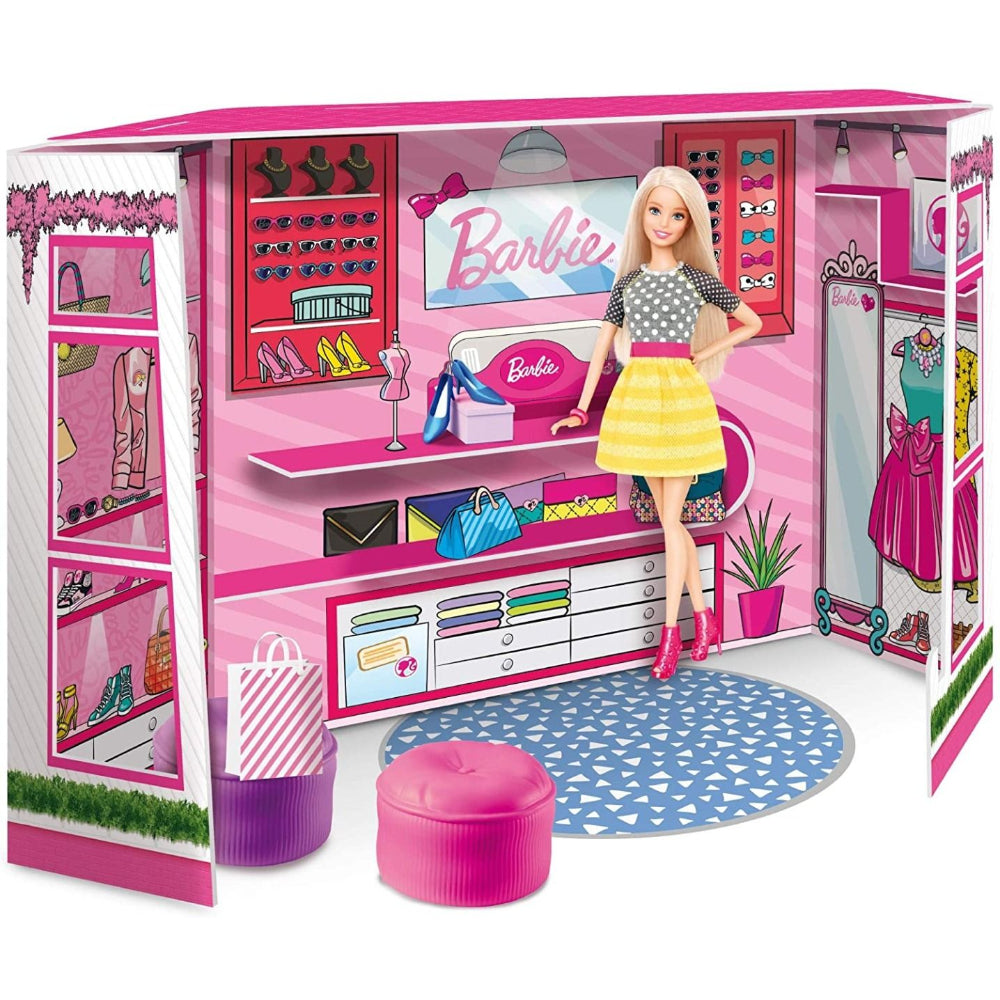 Lisciani Barbie Fashion Boutique Playset with Doll