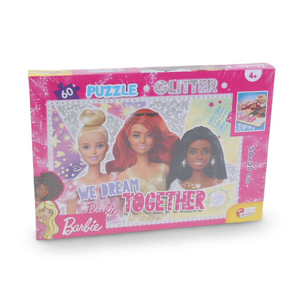 Lisciani Barbie "We Dream Together" Glitter Puzzle - 60 Pieces