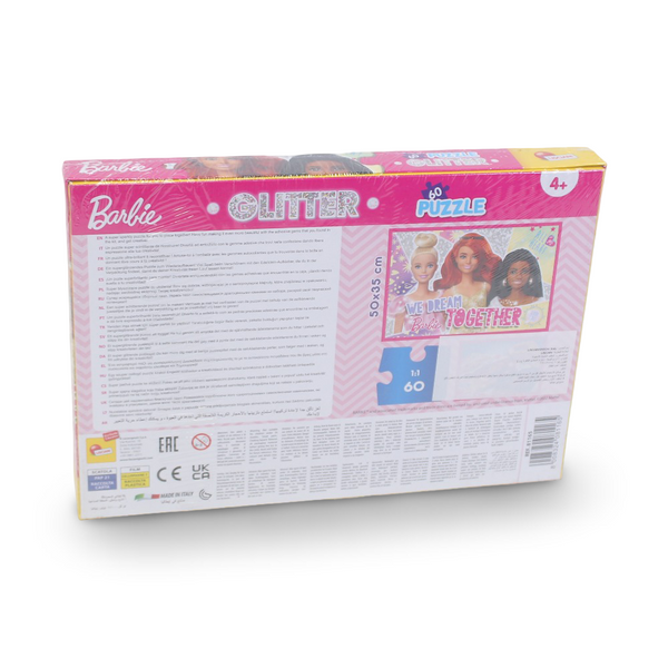Lisciani Barbie "We Dream Together" Glitter Puzzle - 60 Pieces