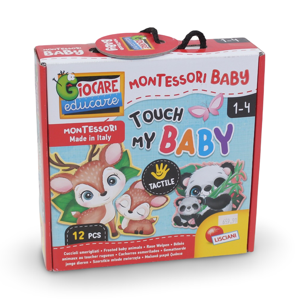 Lisciani - Montessori Baby Touch My Baby 12 Pieces