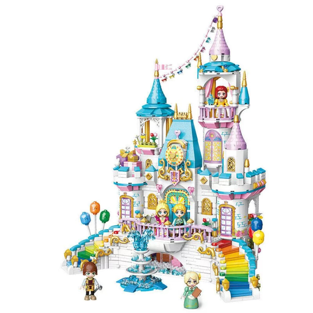 Princess Leah Rainbow Castle Celebration Building Blocks - 1373 Pcs
